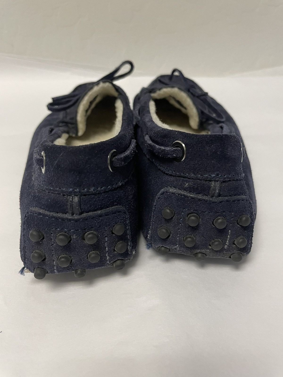 Tod's Shearling Lined Suede Drivers Size US 8.5 / IT 38.5 - 4 Thumbnail