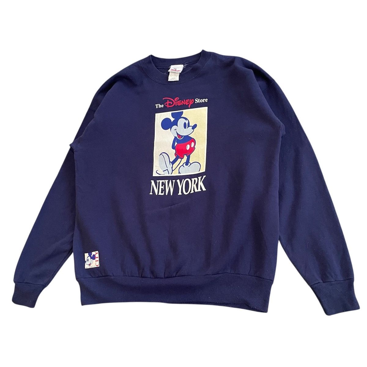 Disney 90s Disney Store NEW YORK Mickey Mouse Sweatshirt Navy Blue Size US L / EU 52-54 / 3 - 2 Thumbnail
