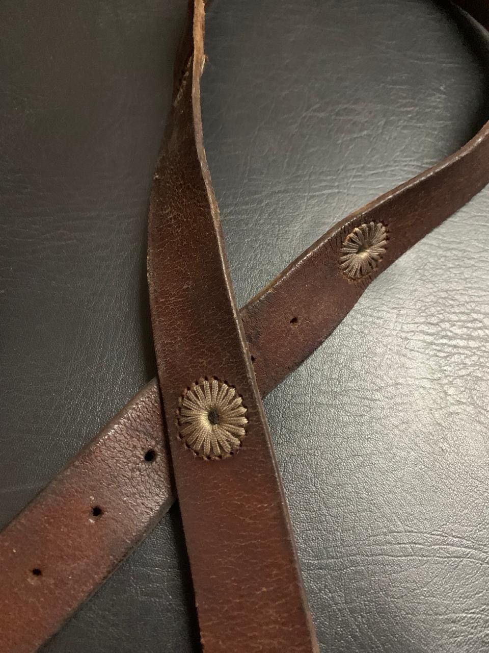 If Six Was Nine × Japanese Brand × Le Grande Bleu (L.G.B.) Brown leather rope pattern belt Size ONE SIZE - 3 Thumbnail
