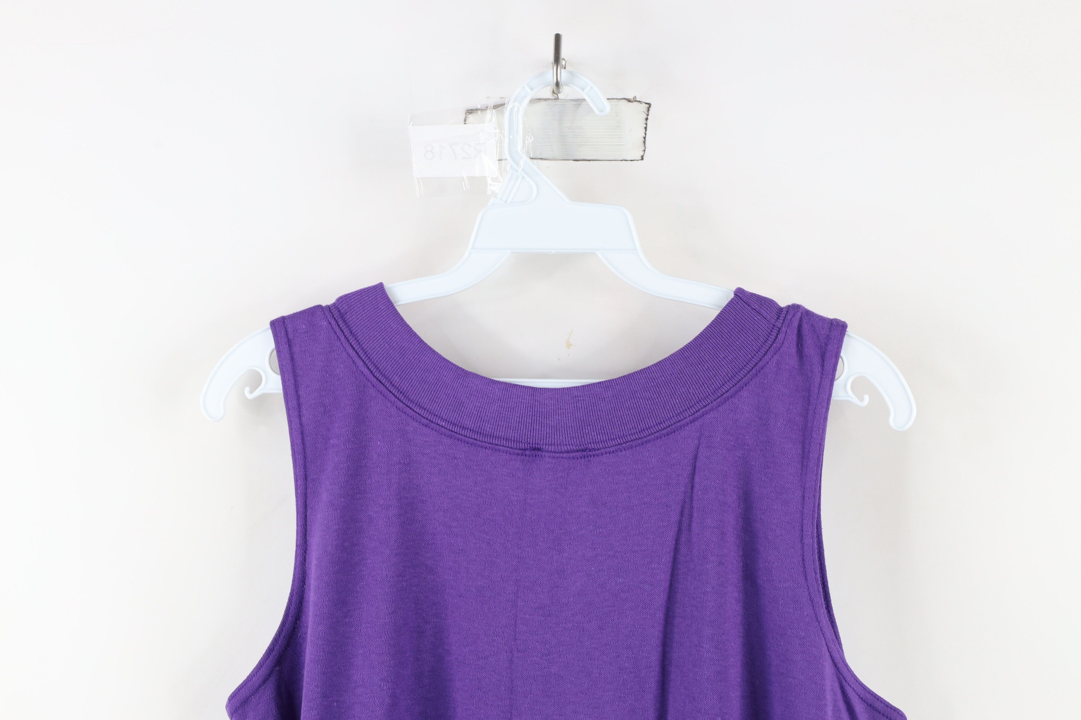 Vintage Vintage 90s Streetwear Blank Sleeveless Tank Top T-Shirt USA Size L / US 10 / IT 46 - 9 Thumbnail