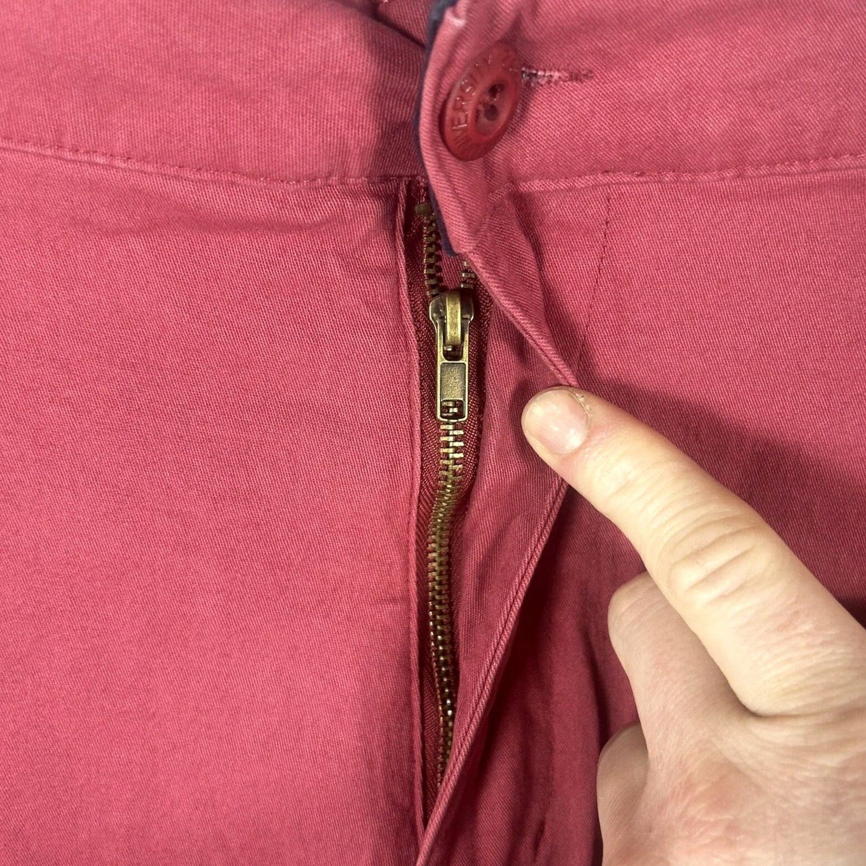 Vintage Rugby Men’s Chino Red Shorts Bermuda 42 Stretch Pockets Casual University Front Flat Front Cotton Spandex Bermuda Chino Shorts Mens 42 Red Size US 42 / EU 58 - 3 Thumbnail