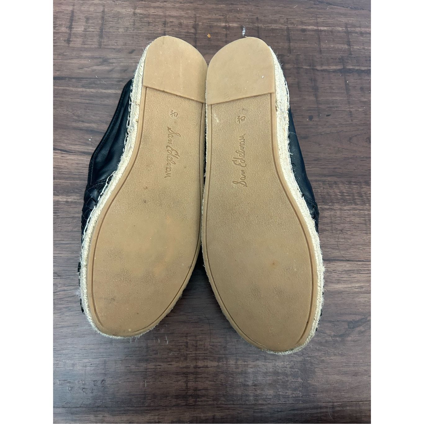 Sam Edelman Sam Edelman Catherine Woven Platform Espadrilles Black Shoes Size US 8.5 / IT 38.5 - 5 Thumbnail