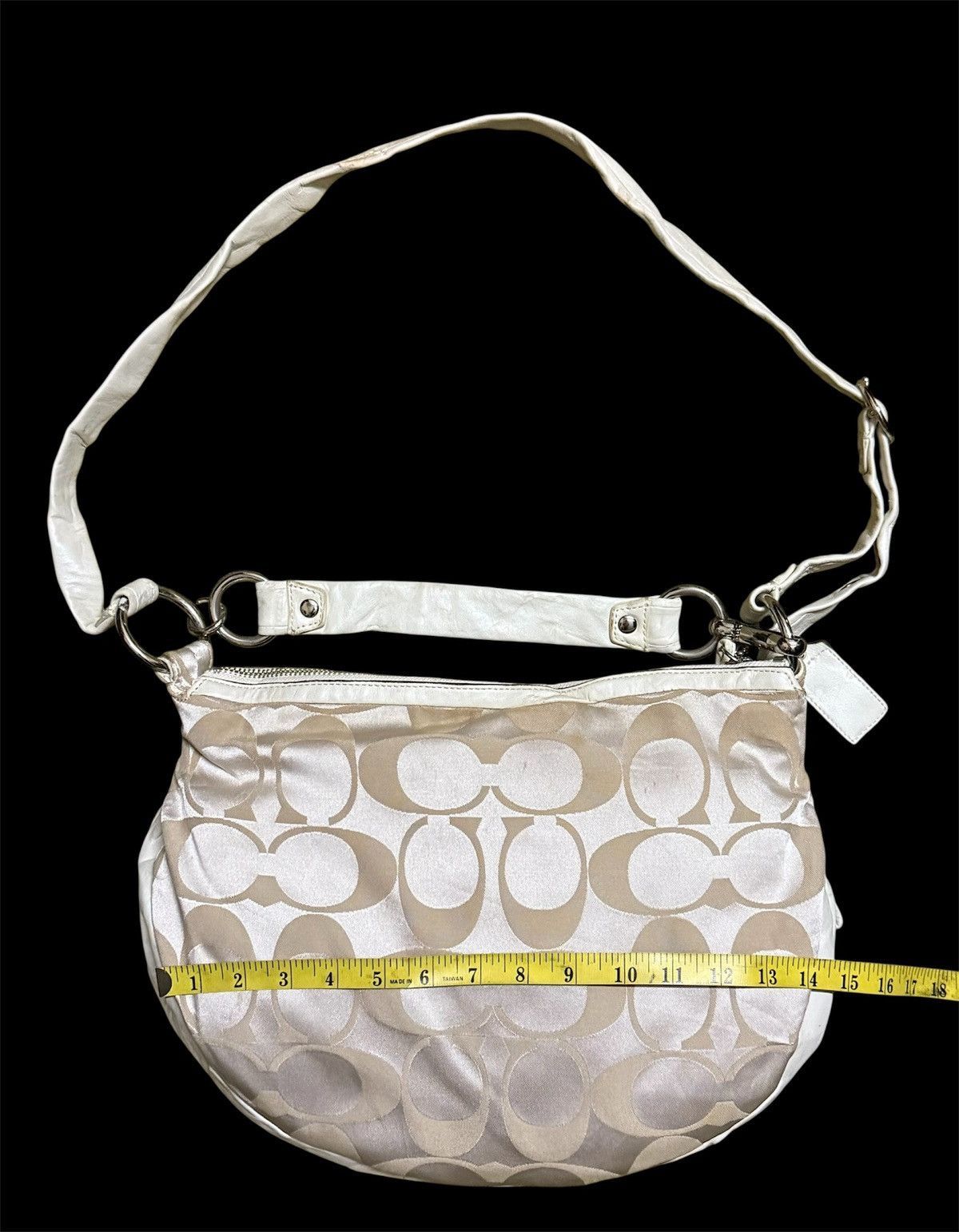 Coach Coach Ali Signature Hobo Canvas and Leather 2way Size ONE SIZE - 4 Thumbnail