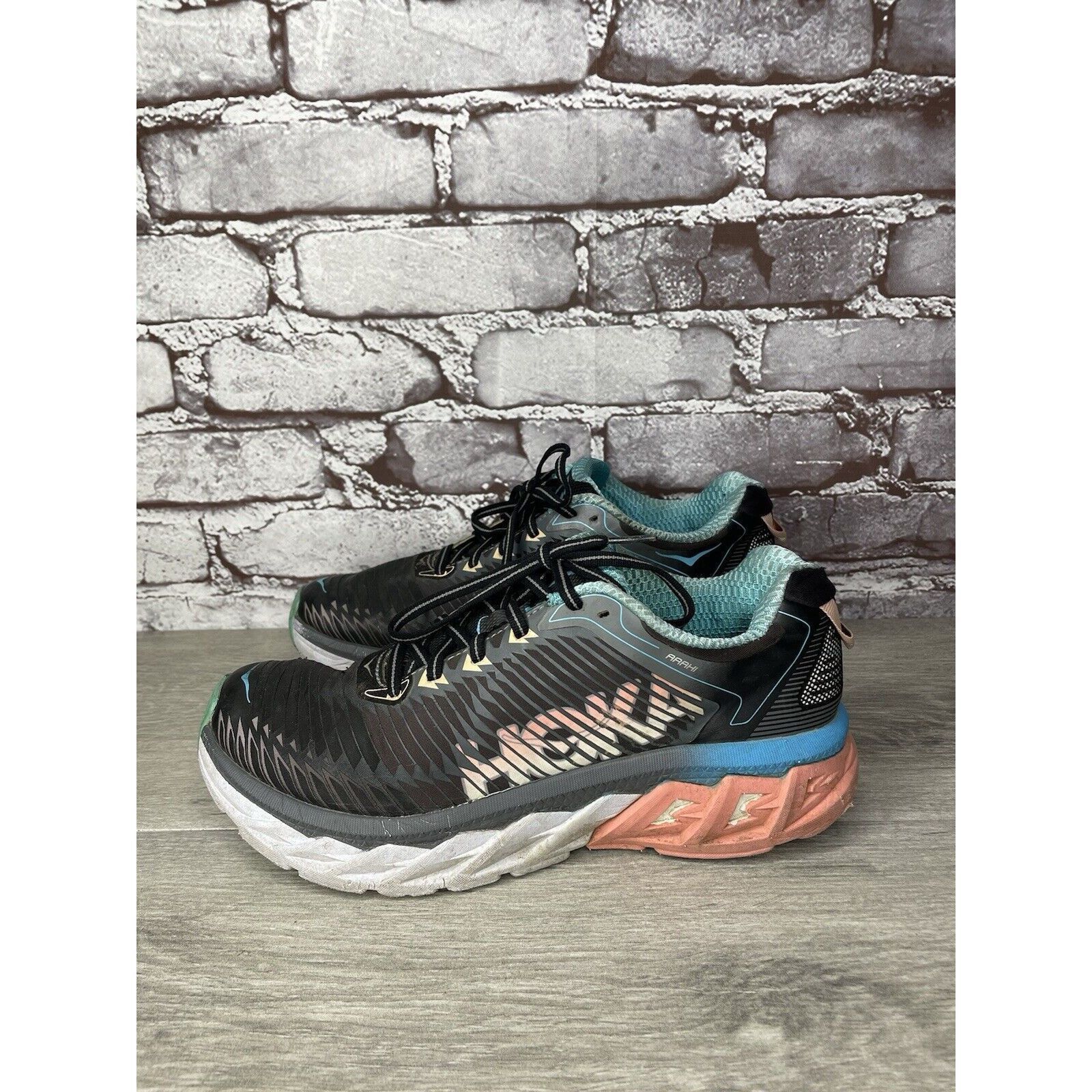 Hoka Hoka One One Arahi 1016259 BPAM Black Running Shoes Women’s Size US 8.5 / IT 38.5 - 11 Thumbnail