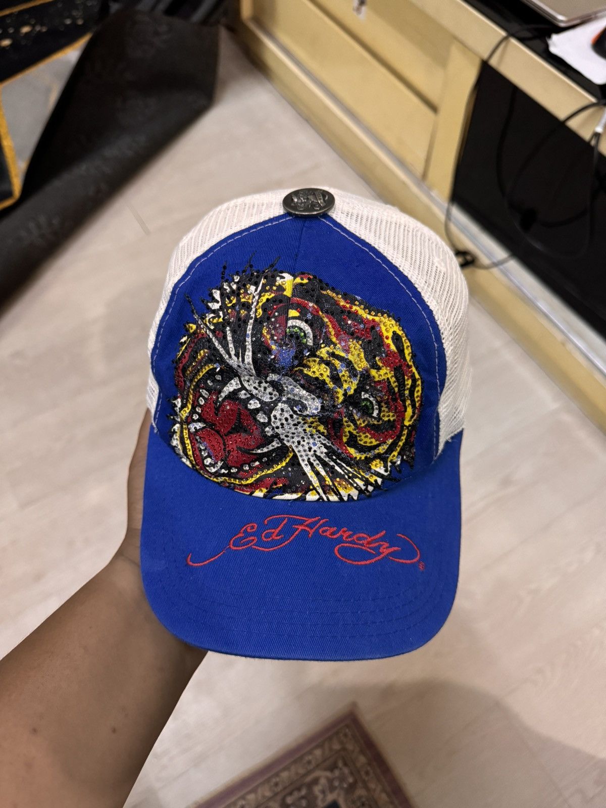 Ed Hardy Ed Hardy Tiger Tattoo Sukajan Trucker Snapback Size ONE SIZE - 1 Thumbnail
