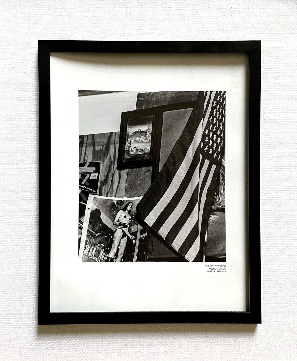 Hedi Slimane SAINT LAURENT American framed poster 9x11