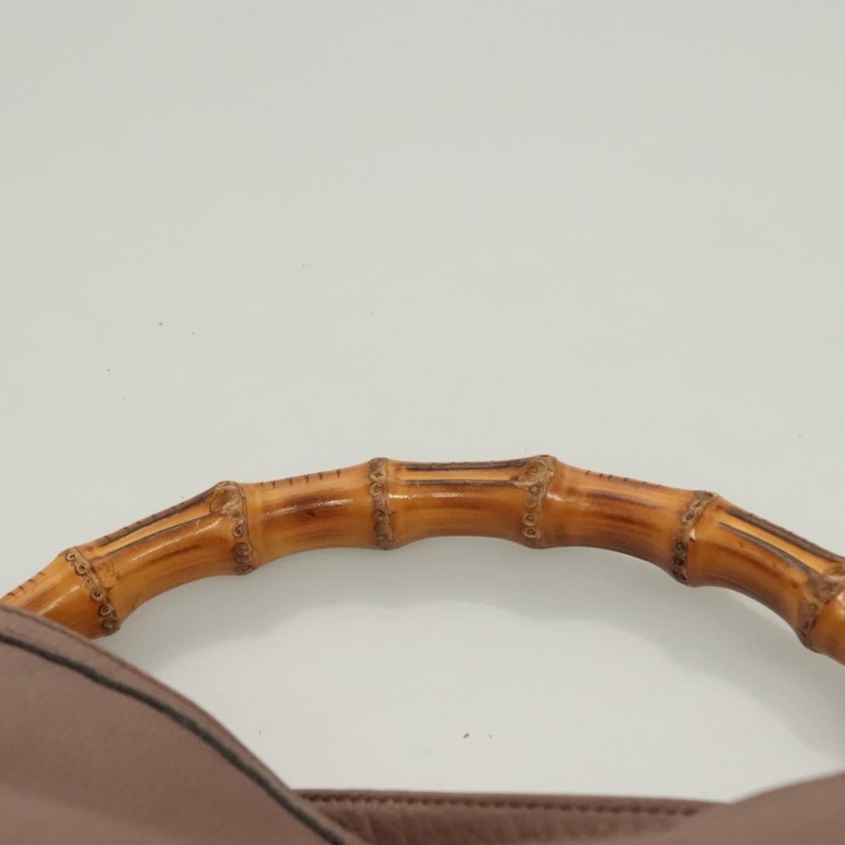 Gucci GUCCI Bamboo Hand Bag Leather Pink Gold Size ONE SIZE - 8 Thumbnail