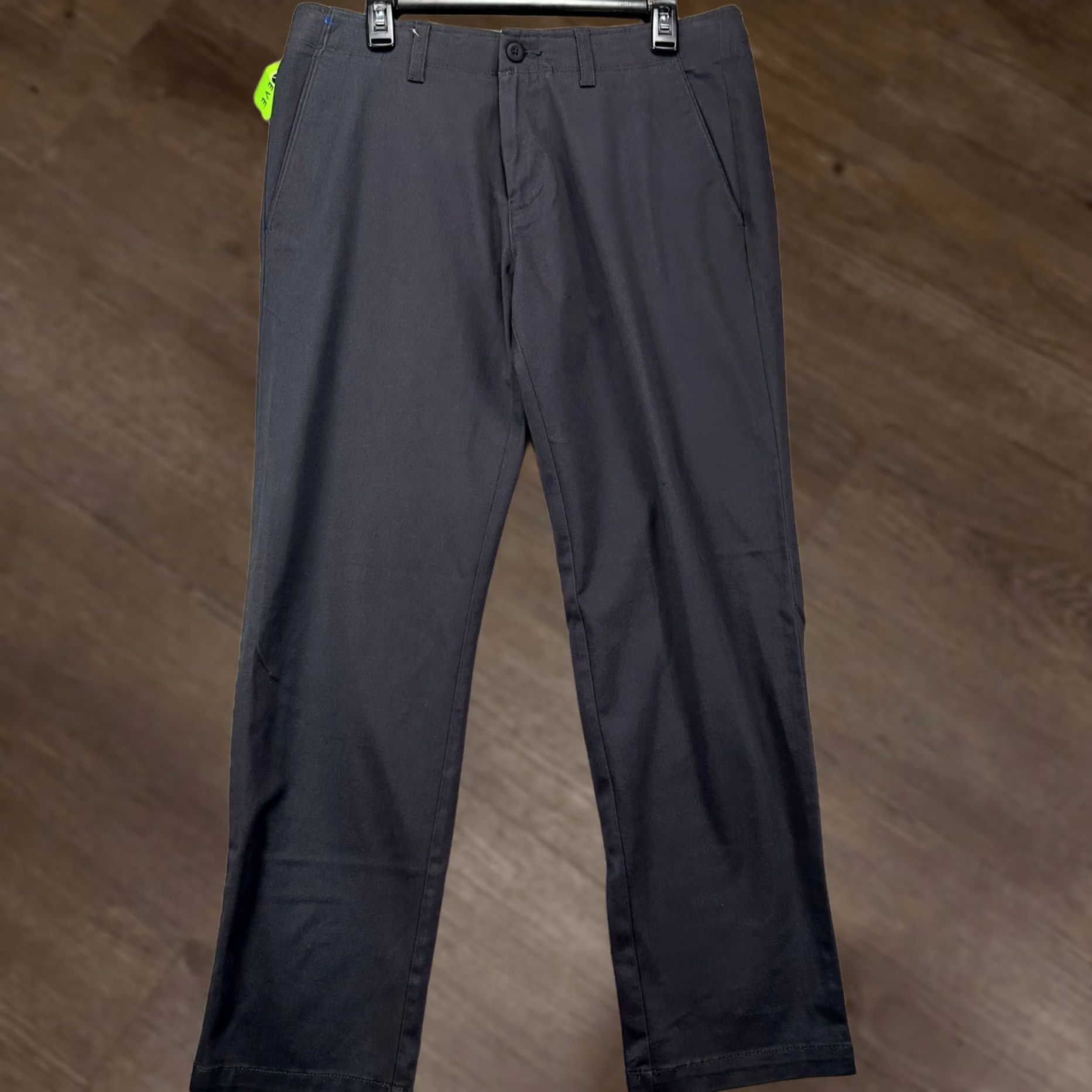 Haggar VINTAGE? No. Haggar Life Khaki Pants Chinos Mens 34X30 Black Comfort Stretch Straight Fit NEW Size US 34 / EU 50 - 1 Thumbnail