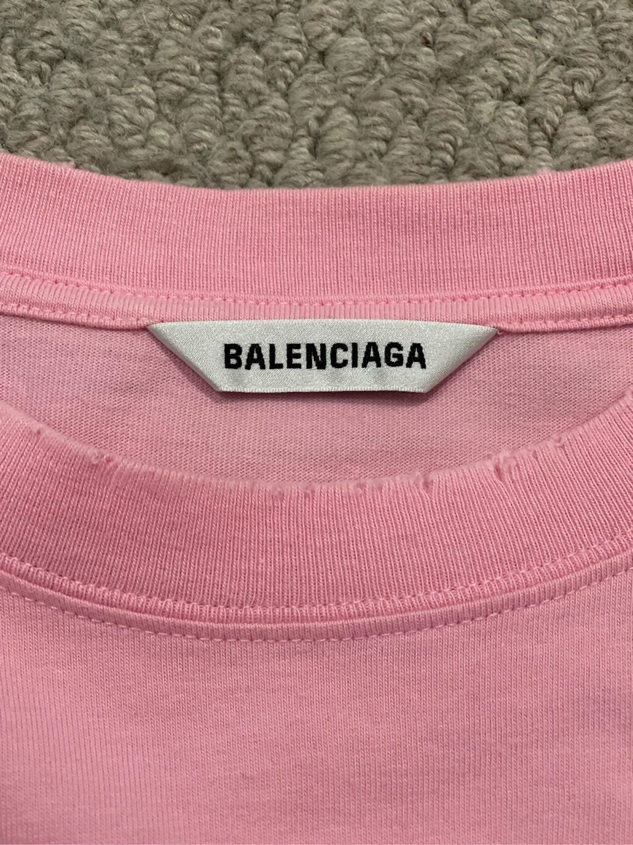 Balenciaga Balenciaga Pink Cat Pattern Animal Short Sleeve-2508 Size US S / EU 44-46 / 1 - 3 Thumbnail