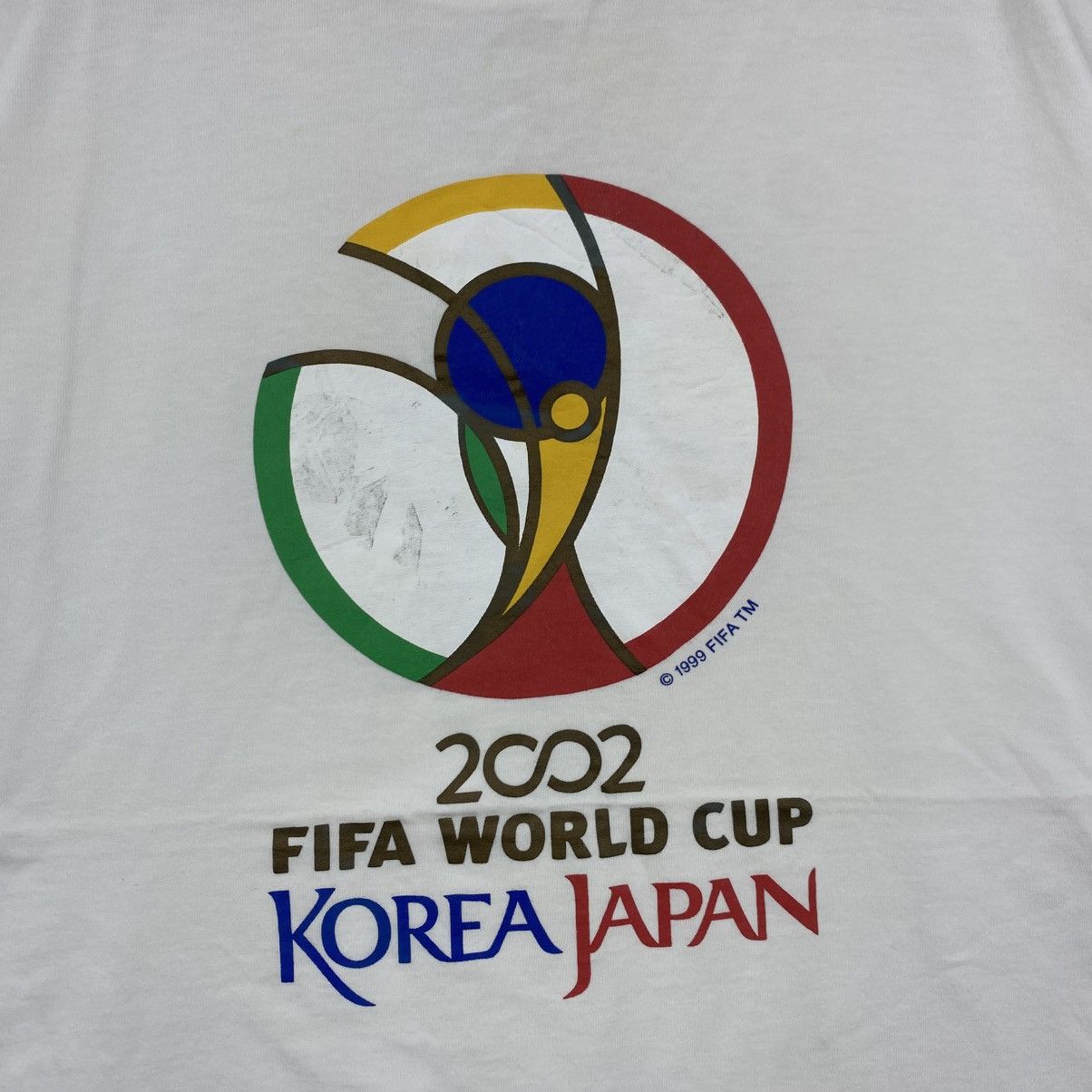Vintage Vintage 2002 FIFA World Cup Korea Japan T-Shirt Size L White Size US L / EU 52-54 / 3 - 4 Thumbnail