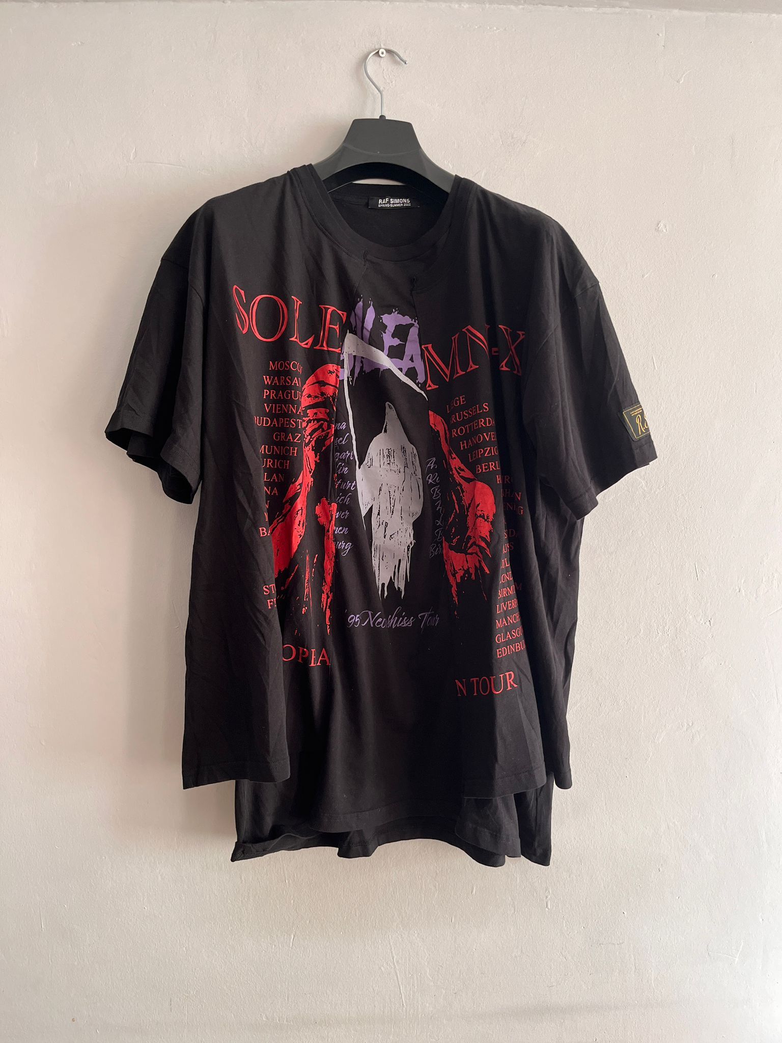 Raf Simons SOLEMN-X Big Fit Doubled T-Shirt Size US L / EU 52-54 / 3 - 4 Thumbnail