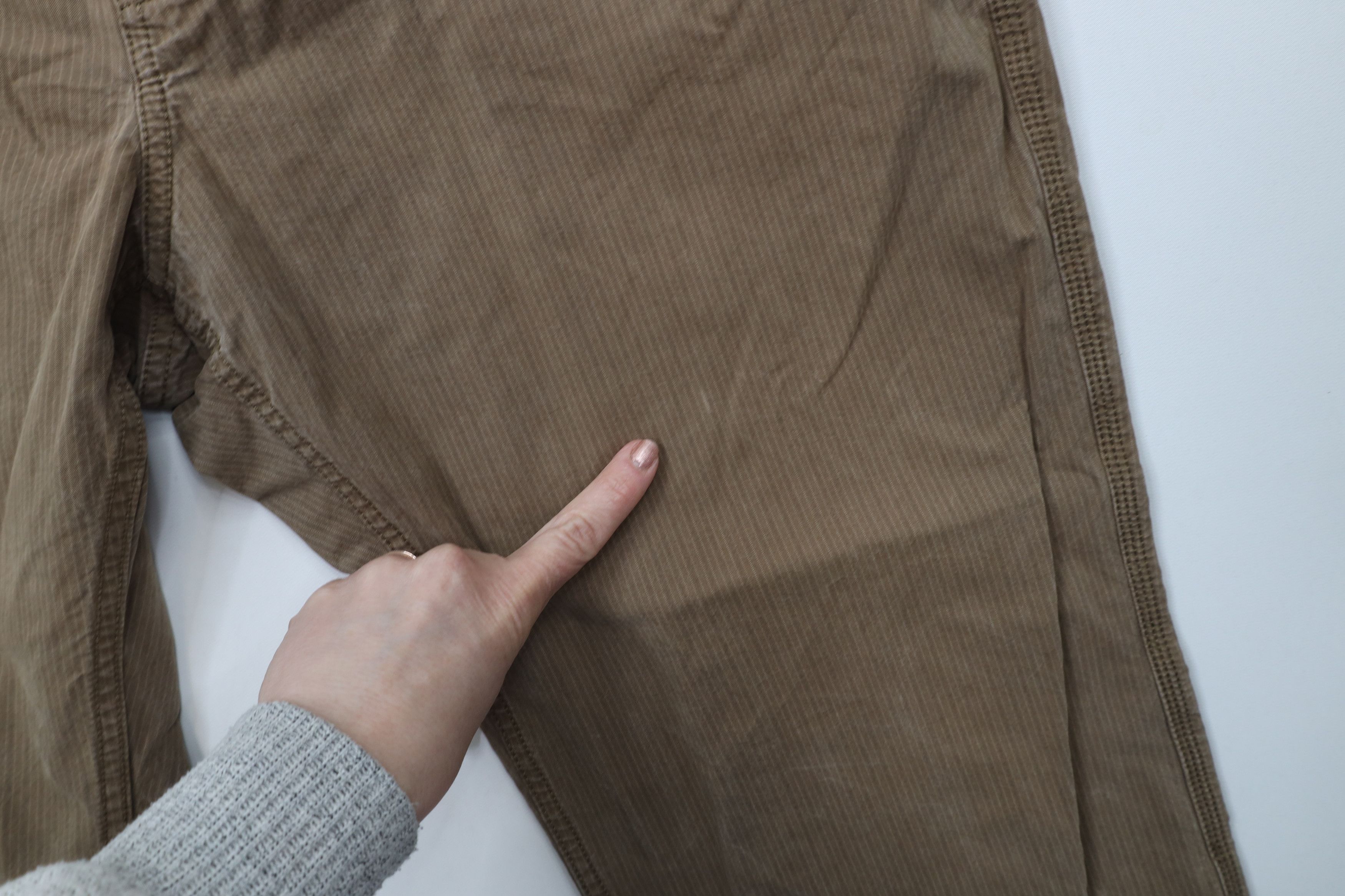 Gap × Vintage Vintage Gap Pinstriped Wide Leg Bootcut Chino Pants Brown Size US 38 / EU 54 - 6 Thumbnail