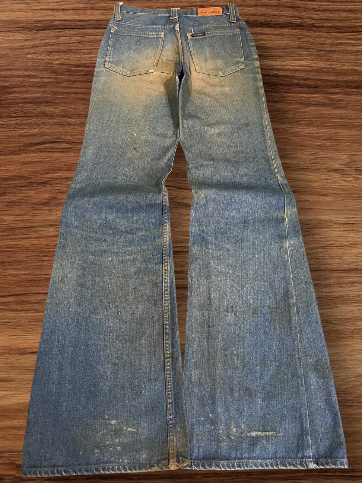 If Six Was Nine × Japanese Brand × Le Grande Bleu (L.G.B.) Vintage Japanese Brand Rusty Dirt Blue Washed Flare Jeans Size 26" / US 2 / IT 38 - 2 Thumbnail