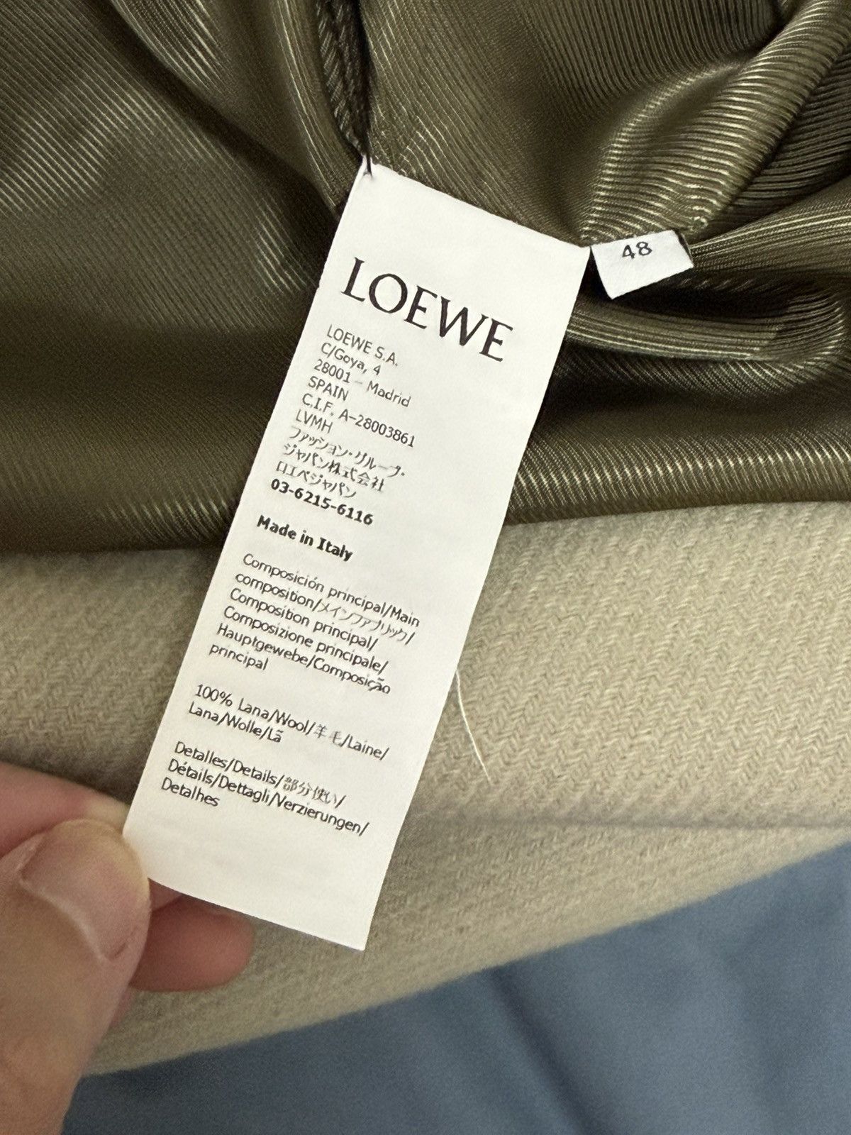 Loewe Loewe light beige wool coat 48 Size US M / EU 48-50 / 2 - 7 Thumbnail