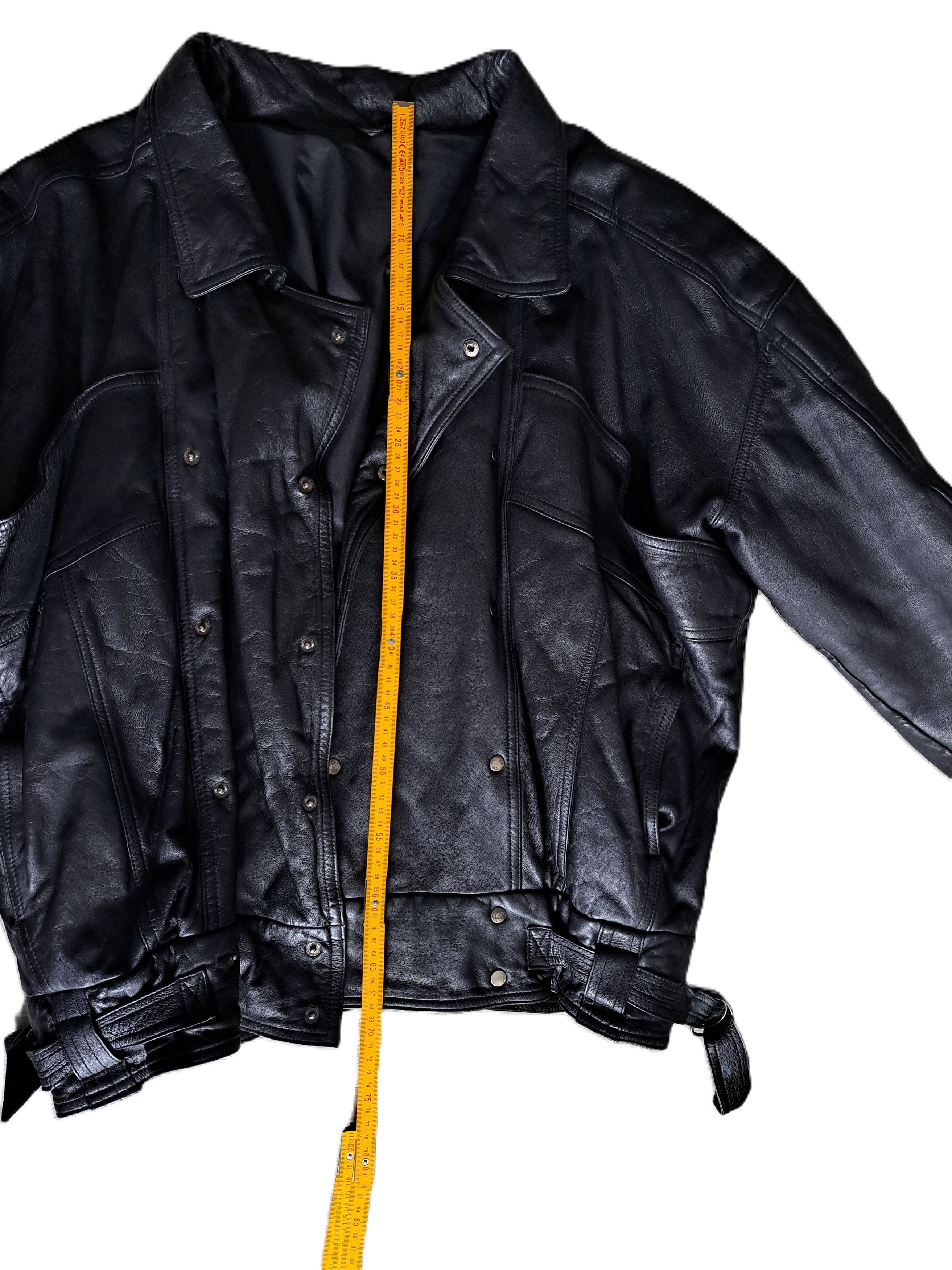 Other Oversized biker jacket made of genuine leather Size US L / EU 52-54 / 3 - 5 Thumbnail