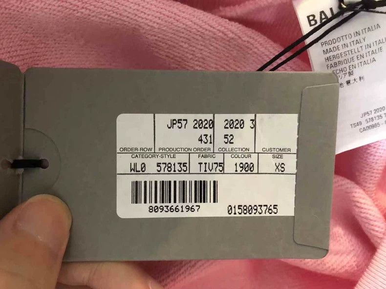 Balenciaga Balenciaga Pink crew Hoodie 2501-Nextarrow Size US S / EU 44-46 / 1 - 2 Thumbnail