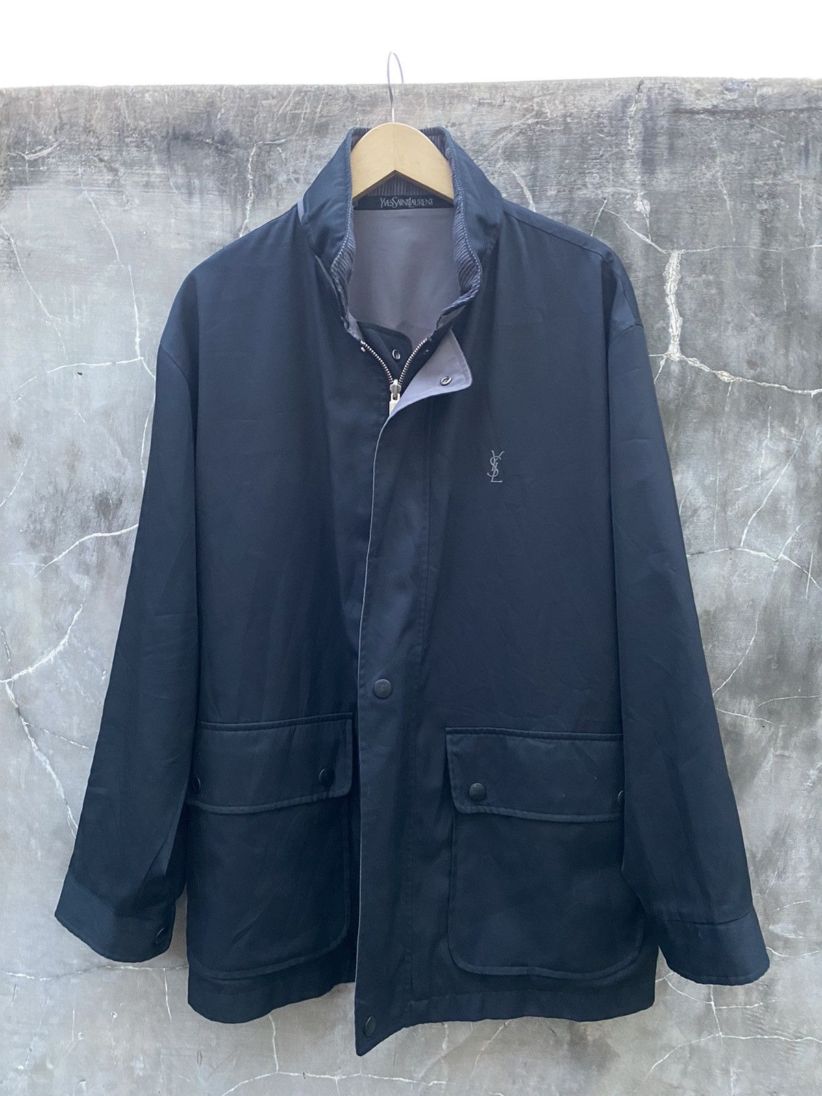 YSL 完売品 Yves Saint Laurent ジャケット 古着 80-90s フランス製 Yves Saint Laurent ネップ ツイード