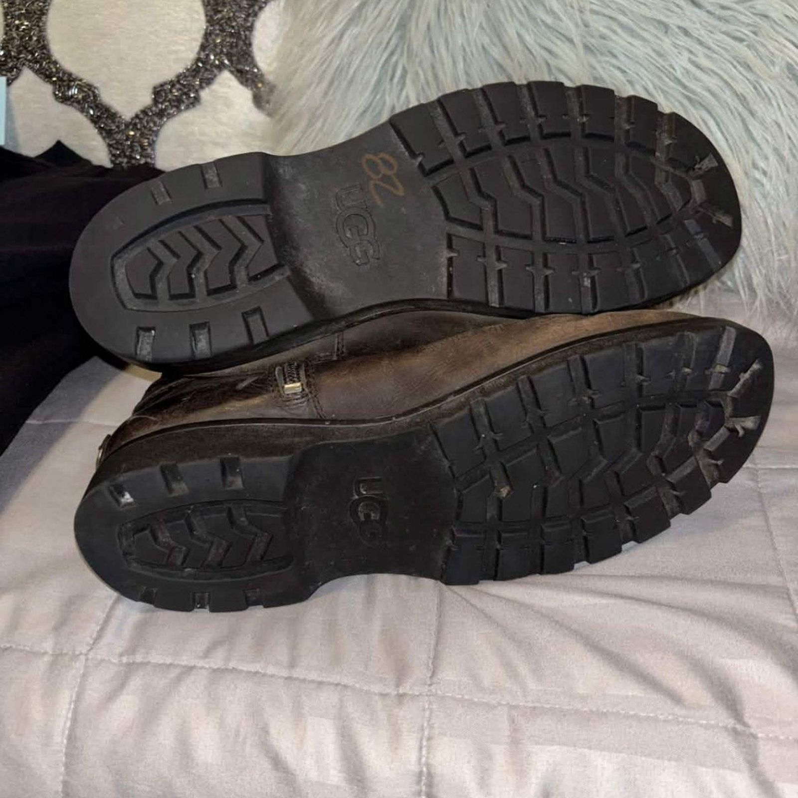 Ugg Vintage UGG Grandle Shearling Lined Leather Motorcycle Boots Size US 8.5 / IT 38.5 - 5 Thumbnail