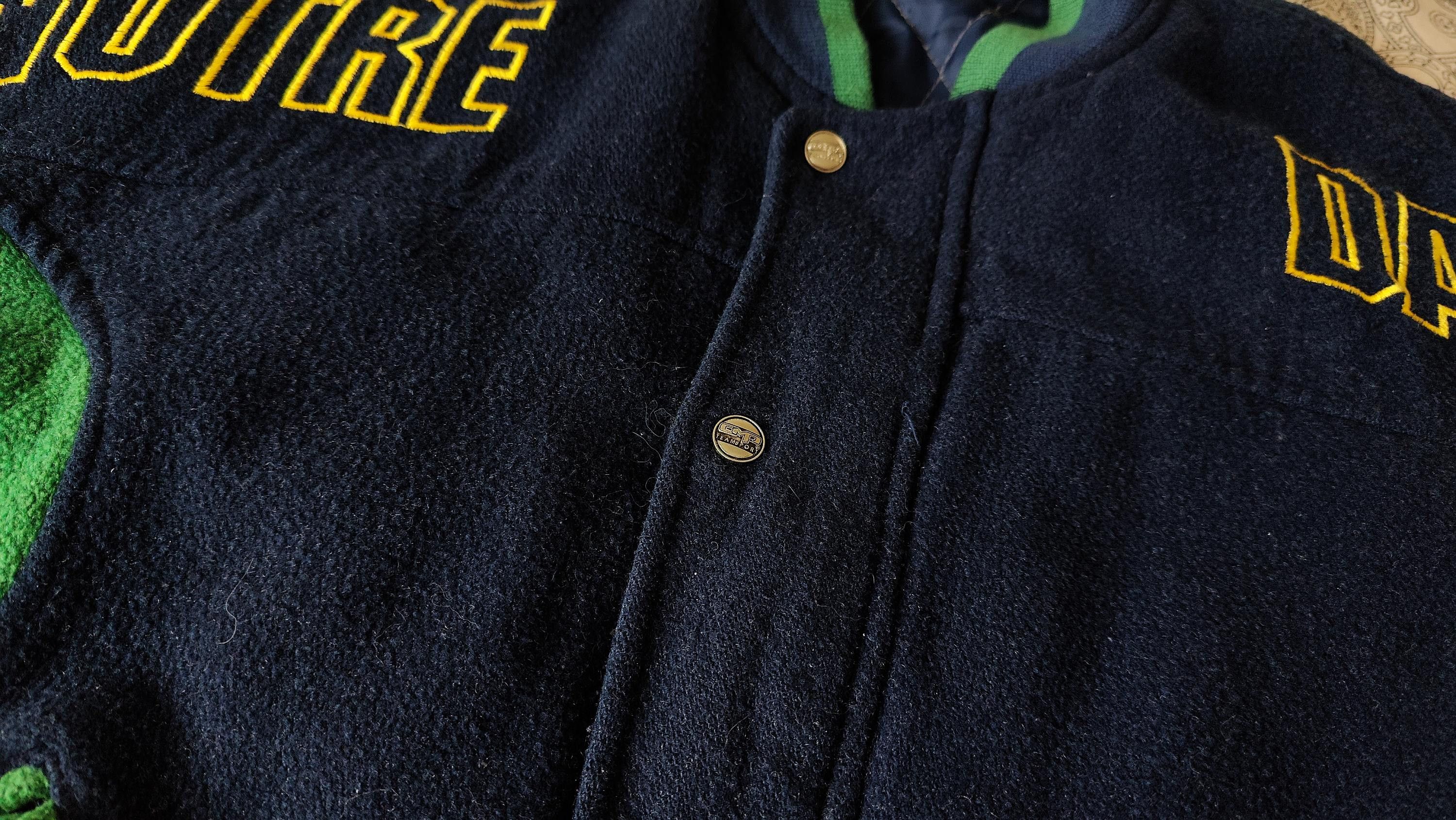 NCAA × Vintage Notre Dame Fighting Irish CMP Vintage 90s Varsity Jacket Size US L / EU 52-54 / 3 - 9 Thumbnail