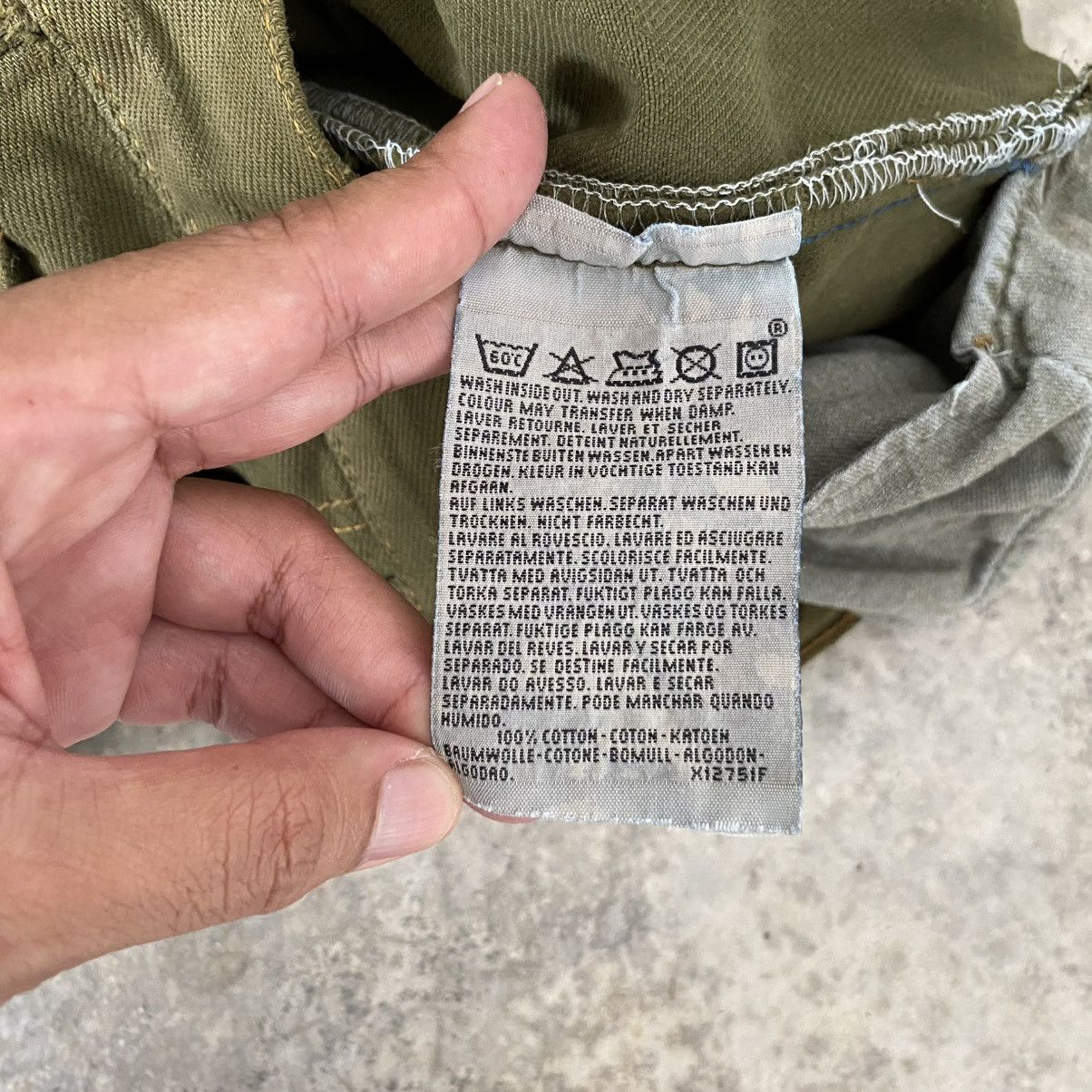 Levi's Vintage Levis 501 Faded Green Overdyed Distressed Jeans Size US 31 - 16 Thumbnail