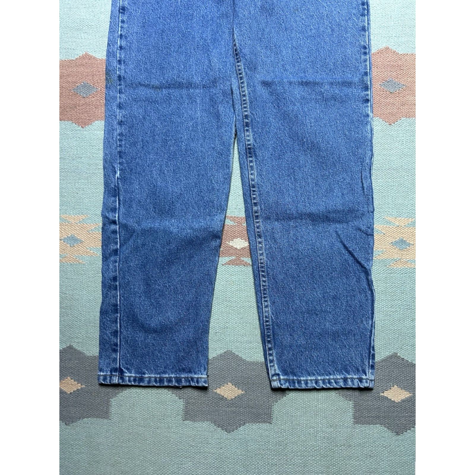 Carhartt VINTAGE Carhartt Jeans Denim Relaxed Fit 33x32 Dark Blue Workwear 90s Mens Jeans B17 DST Size US 33 - 2 Thumbnail