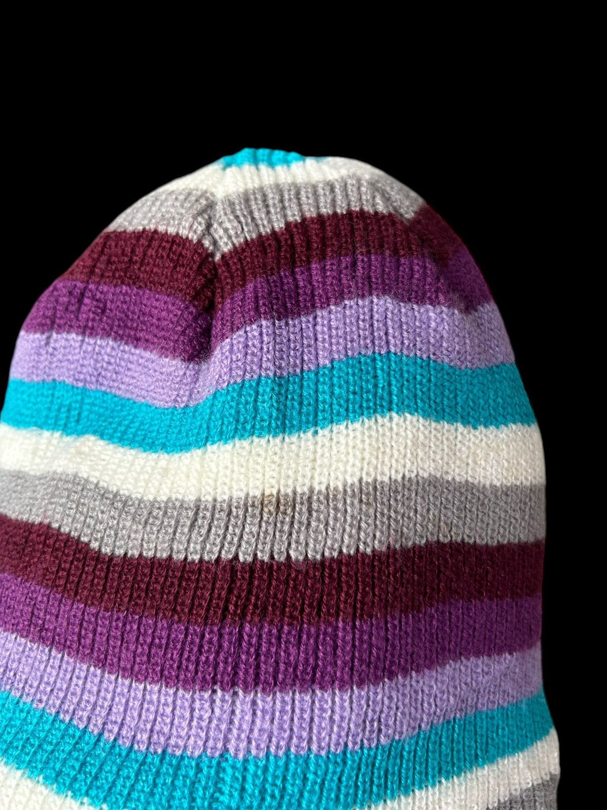 Japanese Brand × Kapital × Vintage Volcom Knitted Stripe Rare Beanie Hats ☠️☠️ Size ONE SIZE - 4 Thumbnail