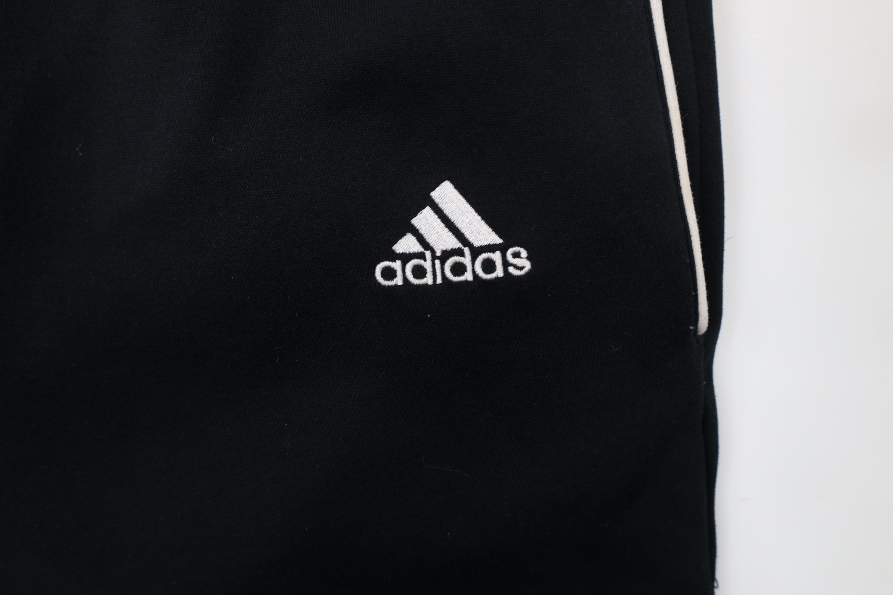 Adidas × Vintage Vintage 90s Adidas Tapered Leg Warm Up Soccer Pants Black Size US 38 / EU 54 - 6 Thumbnail