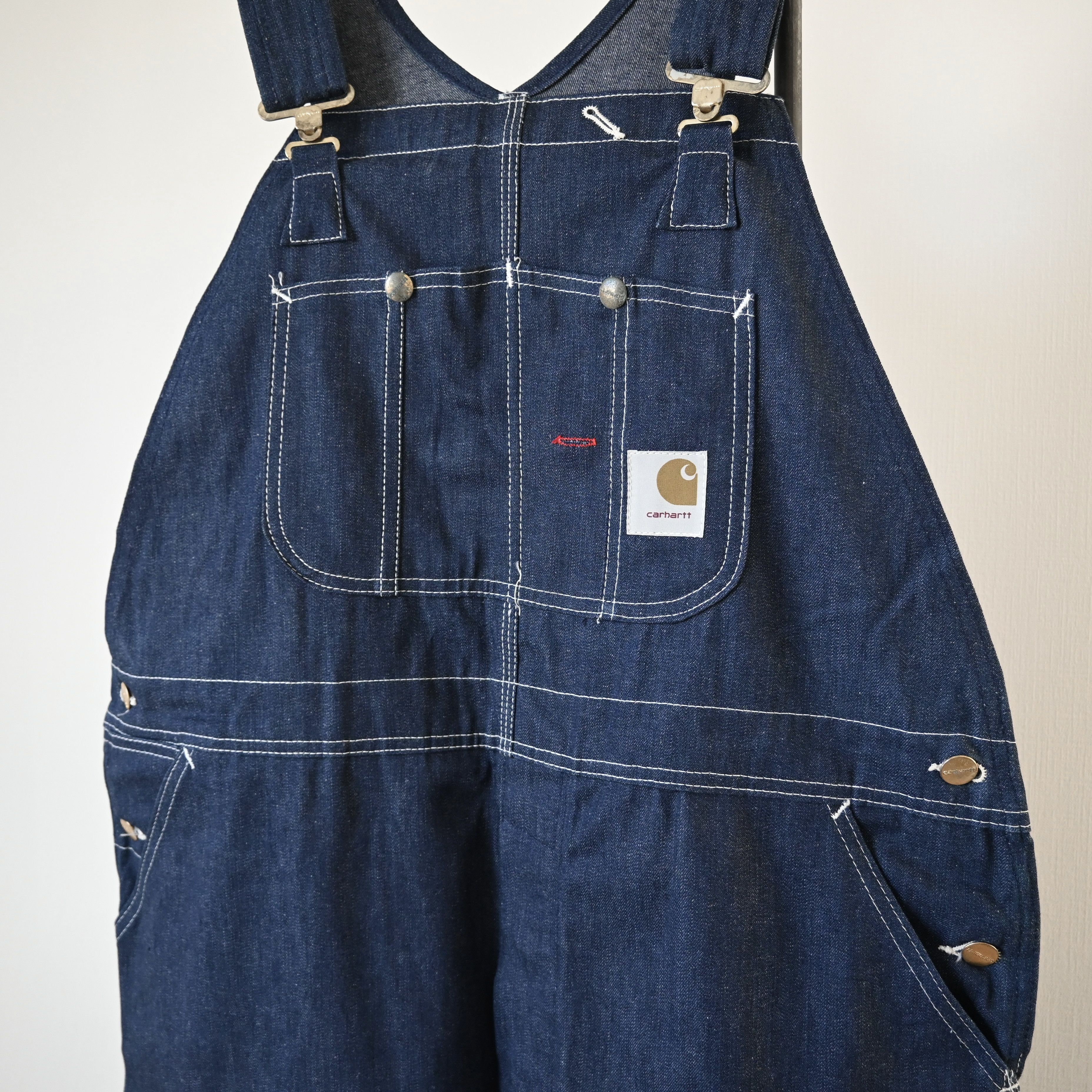 Carhartt DEADSTOCK, 1970s carhartt denim bib overalls Size US 42 / EU 58 - 2 Thumbnail