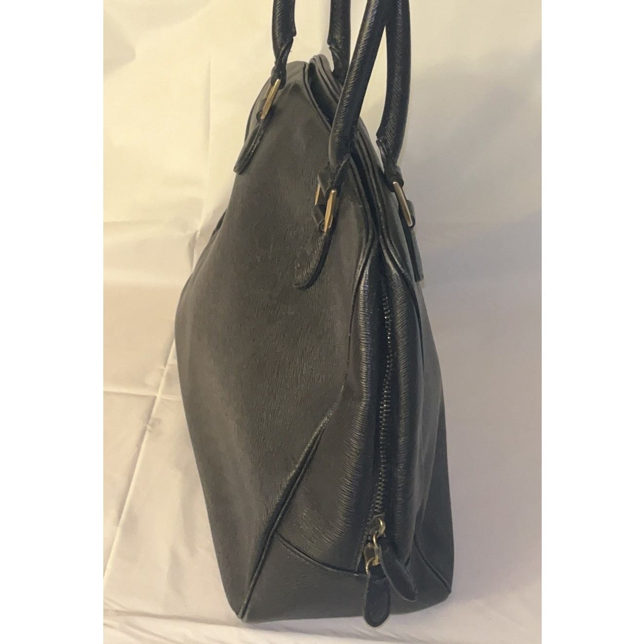 Coach Vintage Coach Black Full-Grain Cowhide Top Handle Bag Size ONE SIZE - 3 Thumbnail