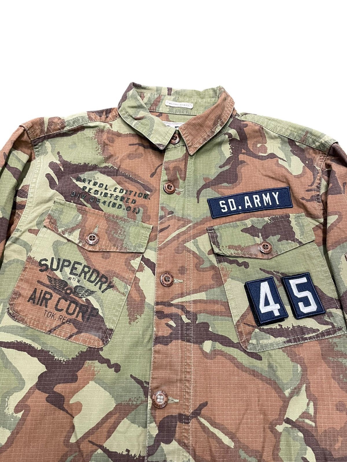 Superdry Superdry Shirt Mens Patrol Edition Military L Camo Air Patch Size US L / EU 52-54 / 3 - 3 Thumbnail