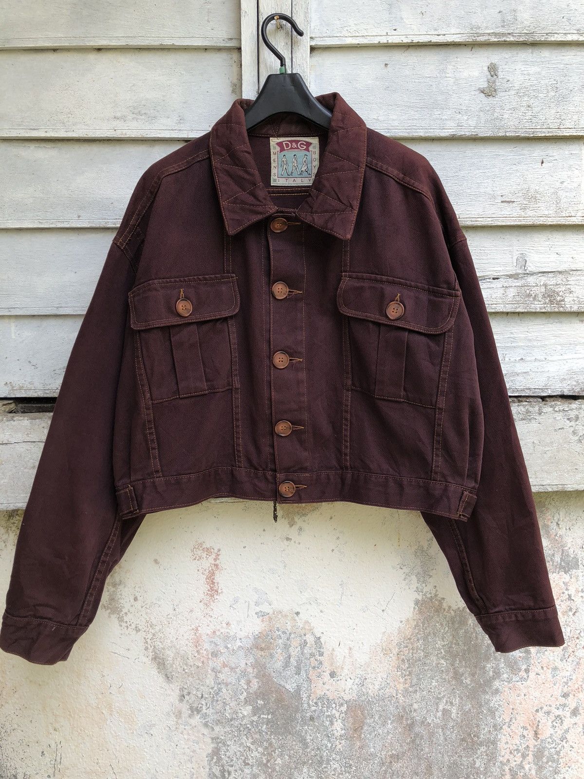 Dolce & Gabbana × Vintage Dolce & Gabbana Mens Boys Cropped Denim Jacket Size US M / EU 48-50 / 2 - 2 Thumbnail