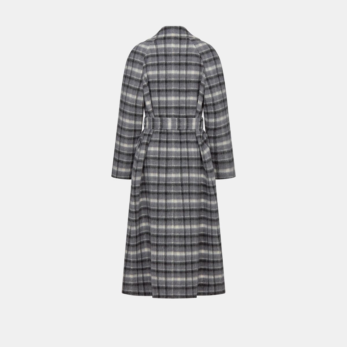 Dior o1bcso1str0225 Coat with Belt in Grey/White Size M / US 6-8 / IT 42-44 - 2 Thumbnail