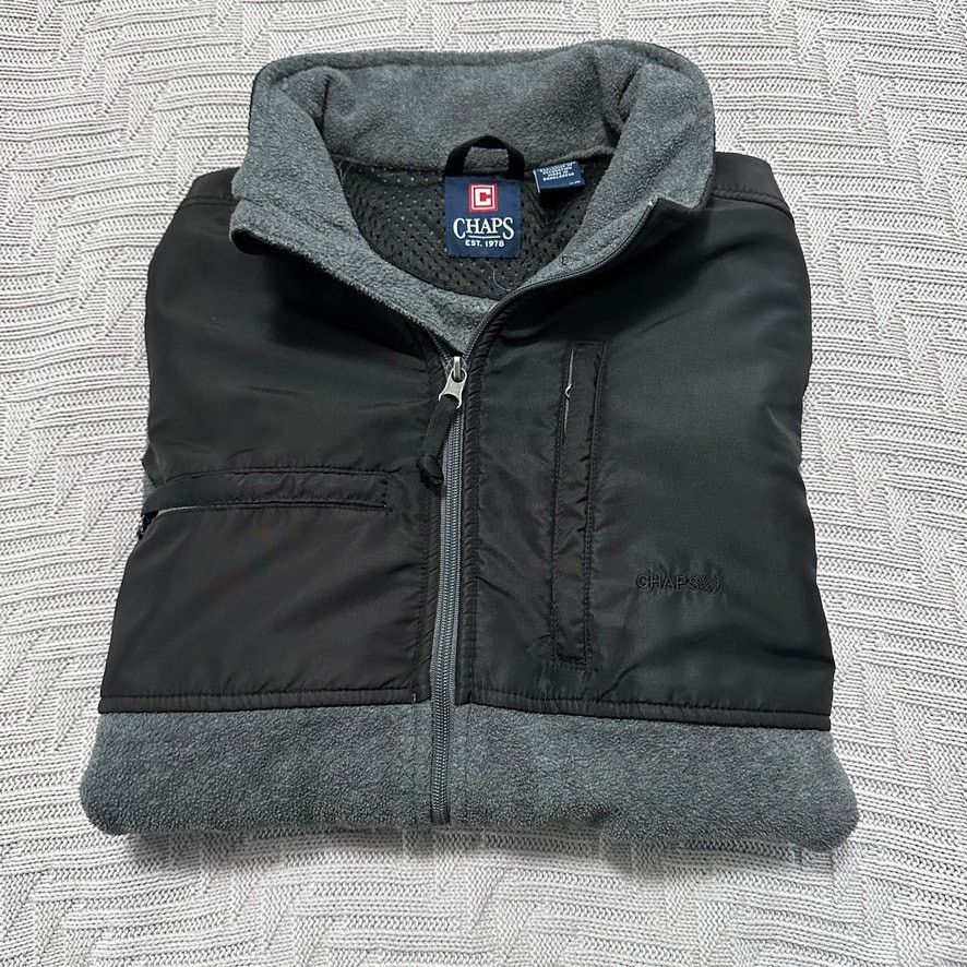 Chaps Chaps gray and black fleece vest size XL Size US XL / EU 56 / 4 - 1 Thumbnail