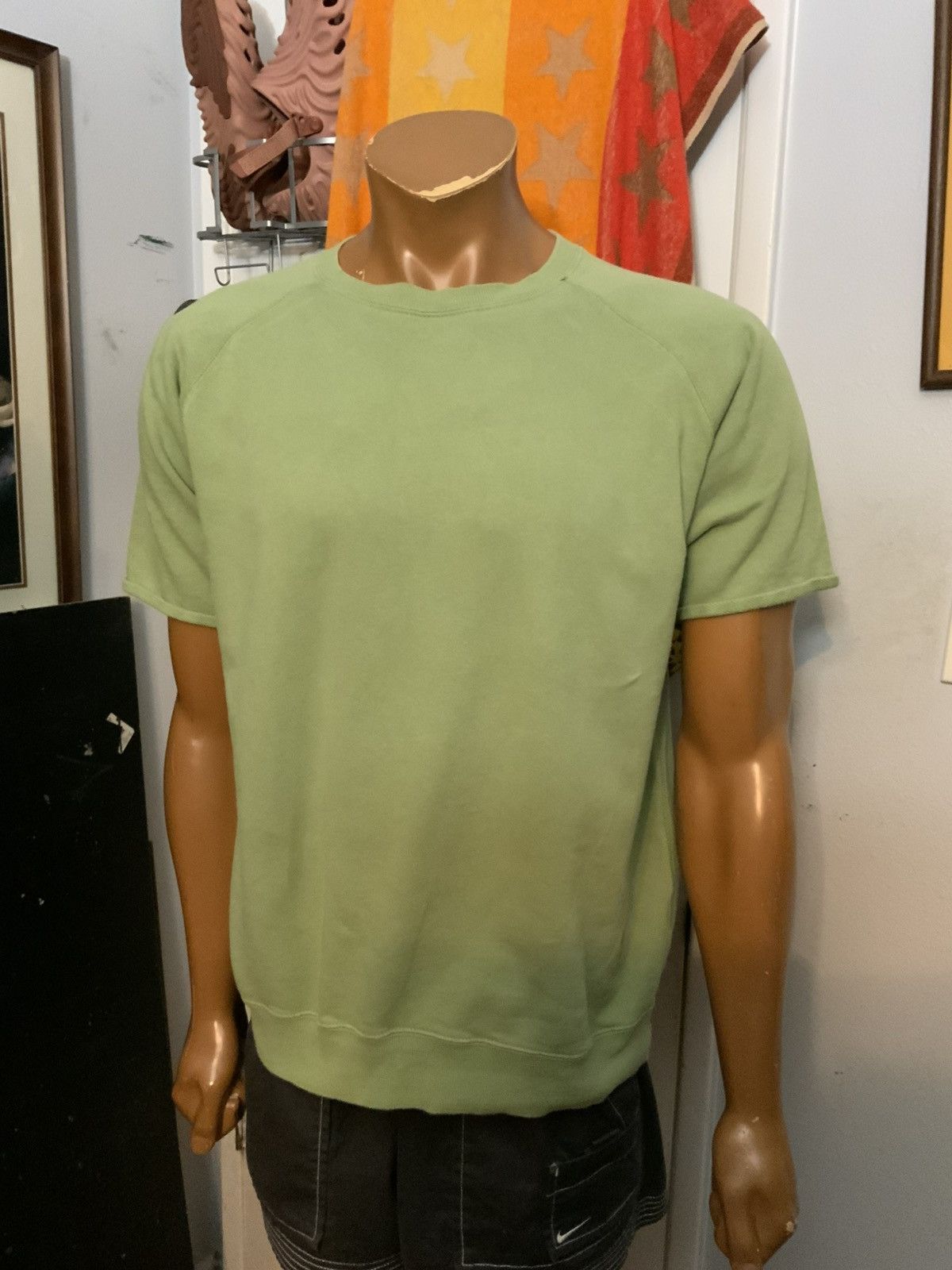 Beams Plus Beams Plus Made In Japan Green Terry Fleece S/S Sweatshirt Size US M / EU 48-50 / 2 - 8 Thumbnail