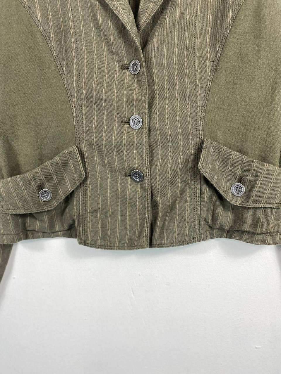 Hiroko Koshino Homme × Japanese Brand hiroko koshino japanese brand striped jacket nice design Size M / US 6-8 / IT 42-44 - 2 Thumbnail