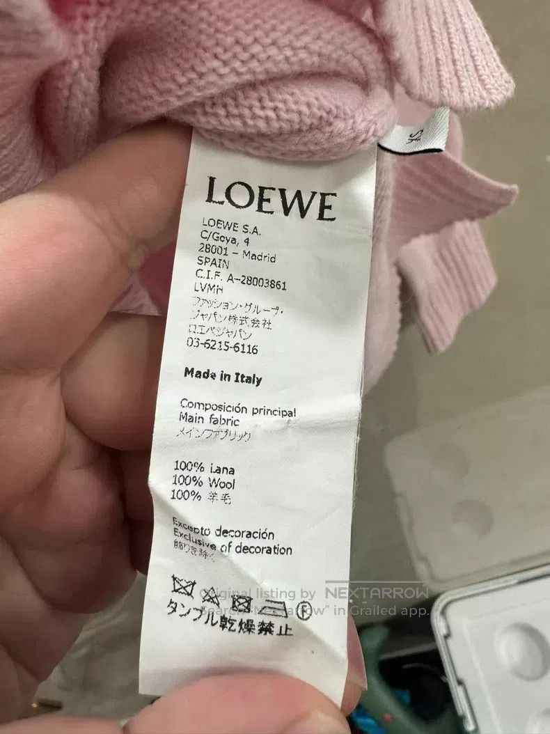 Loewe Loewe Embroidered knitted wool sweater Size XS / US 0-2 / IT 36-38 - 4 Thumbnail