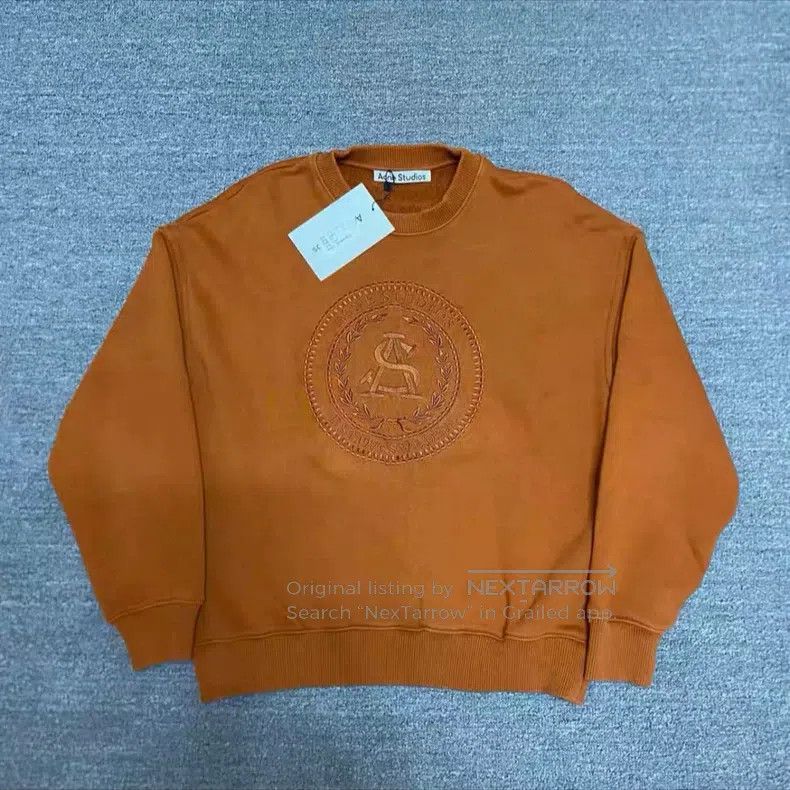 Acne Studios Acne Studios Embroidered Logo Sweatshirt Size US XS / EU 42 / 0 - 1 Thumbnail