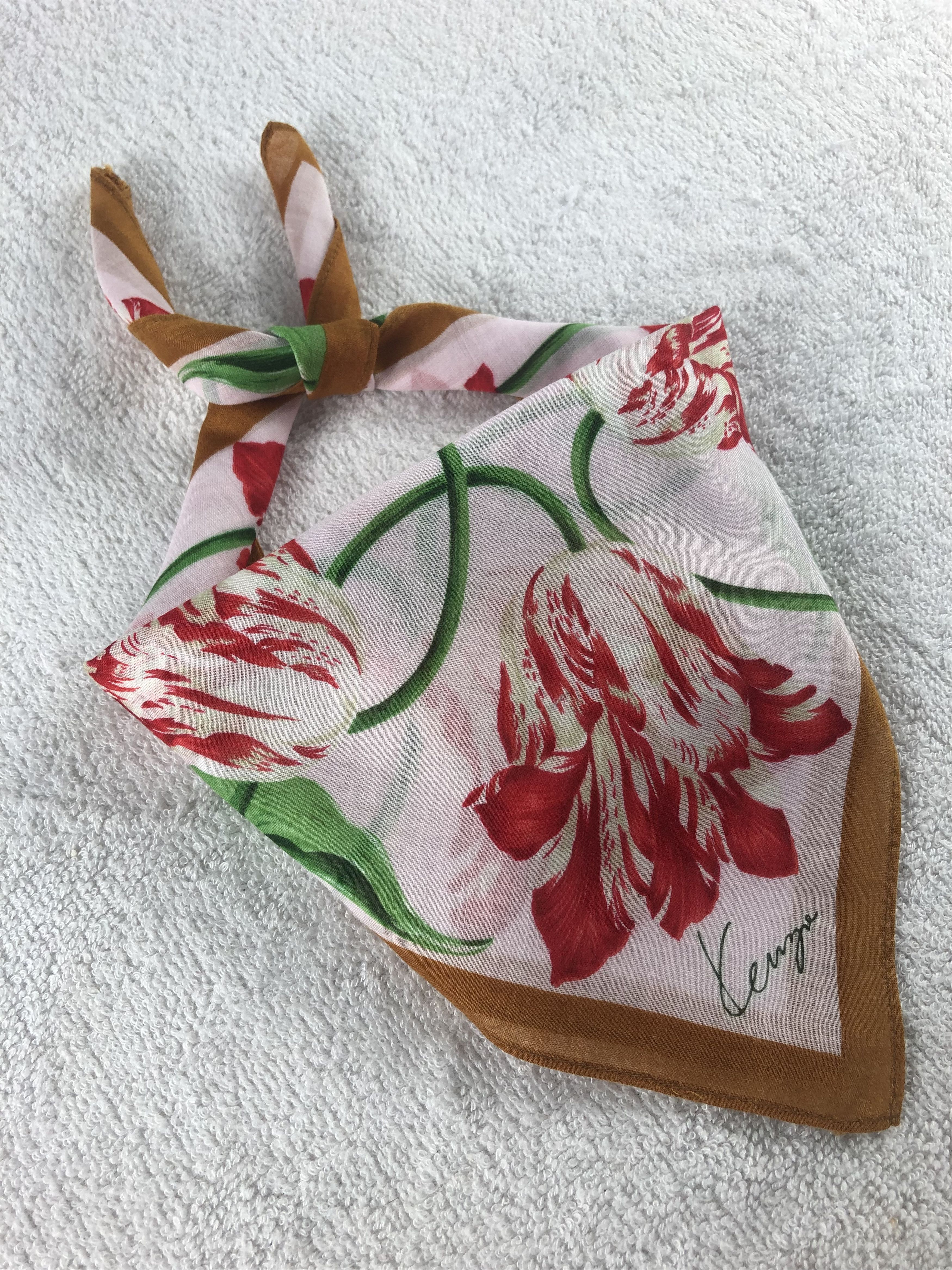 Kenzo × Vintage Kenzo Handkerchief / Bandana / Neckerchief Size ONE SIZE - 2 Thumbnail