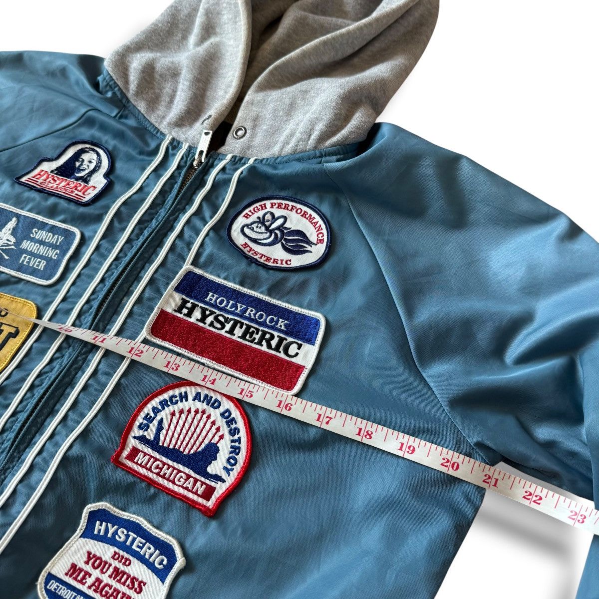 Hysteric Glamour Hysteric Glamour Patches Hooded Bomber Jacket Size US M / EU 48-50 / 2 - 12 Thumbnail
