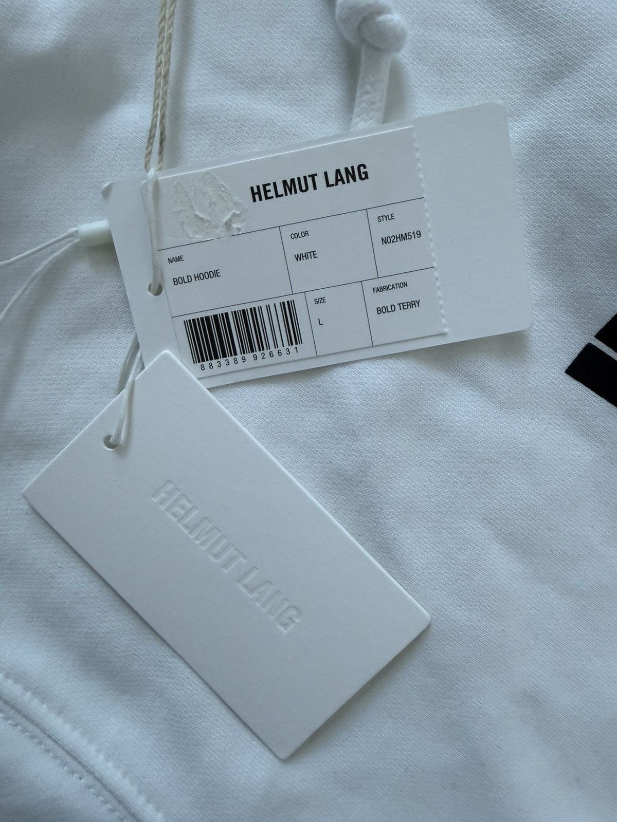 Helmut Lang NEW Helmut Lang Bold Hoodie Size L Size US L / EU 52-54 / 3 - 3 Thumbnail