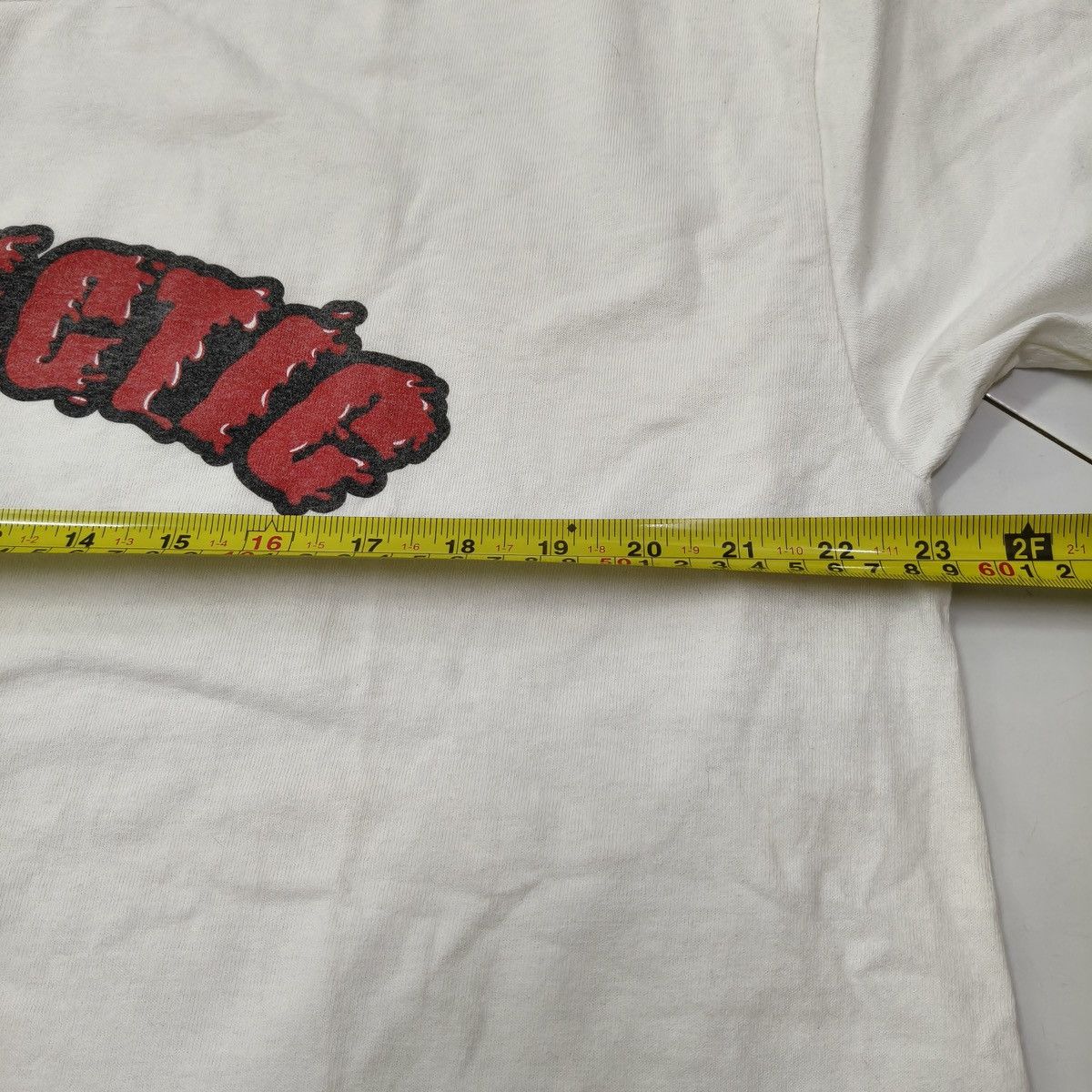 GOODENOUGH Vintage Y2K GOODENOUGH UK x Mad Hectic Melted Arc Logo Tee Size US XL / EU 56 / 4 - 11 Thumbnail