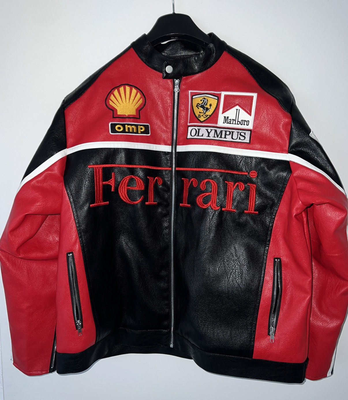 Other × Vintage Ferrari Racing leather Jacket Size US M / EU 48-50 / 2 - 6 Thumbnail