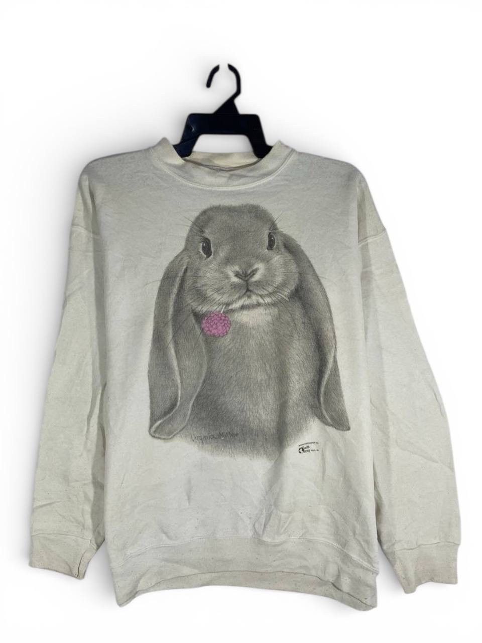 Other Vintage 90s rabbit animal cute habitat sweatshirt size M Size US M / EU 48-50 / 2 - 1 Thumbnail