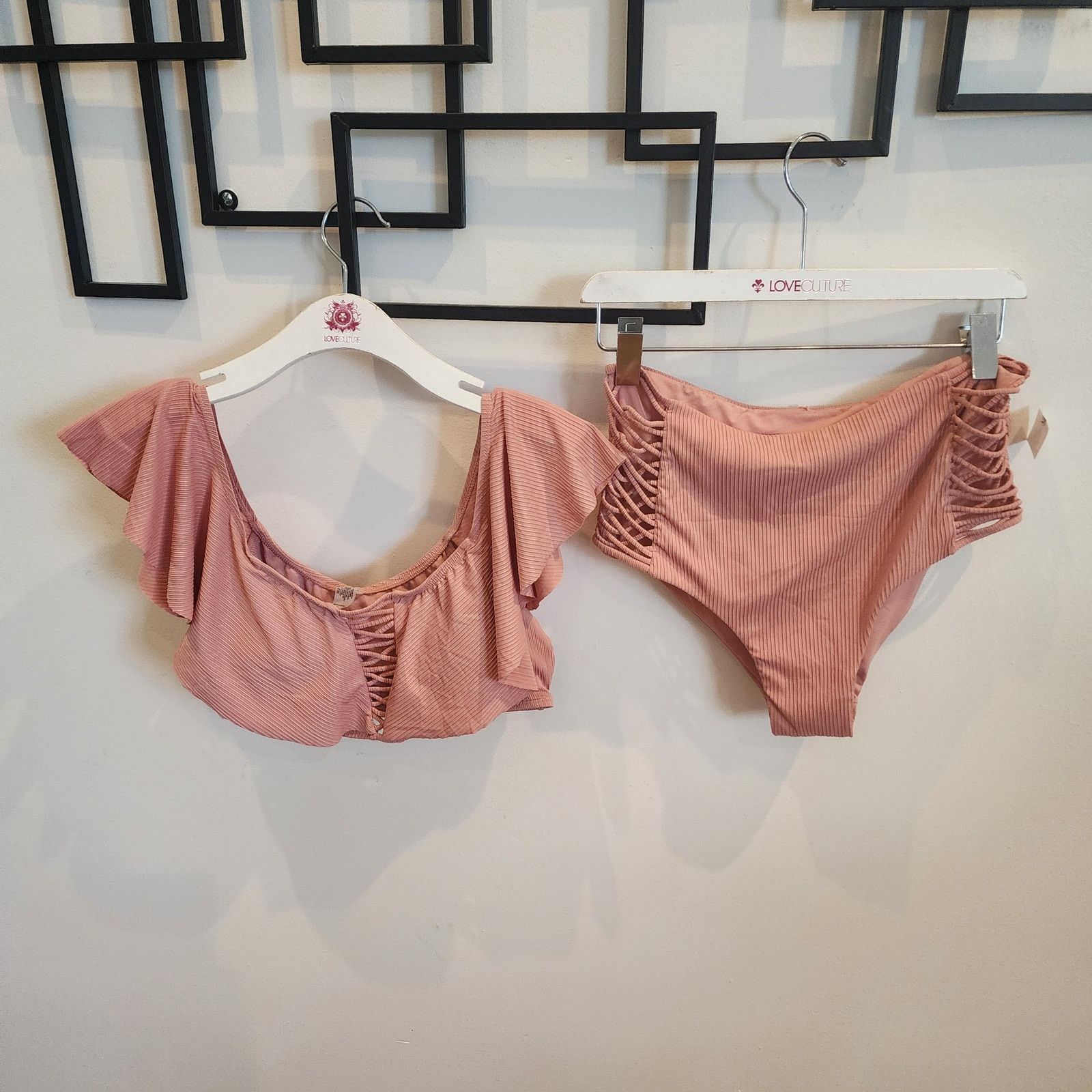 Unknown London New women's blush bikini set size XL Size XL / US 12-14 / IT 48-50 - 2 Thumbnail