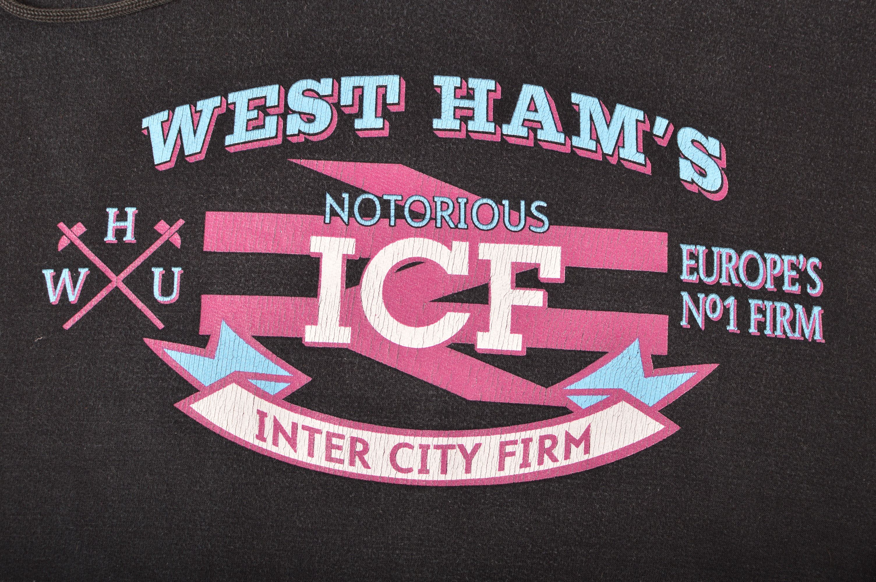 Stars & Stripes × Vintage Stars&Stripes West Hams Notorious Inter City Firm Vtg Hoodie Size US XXL / EU 58 / 5 - 2 Thumbnail
