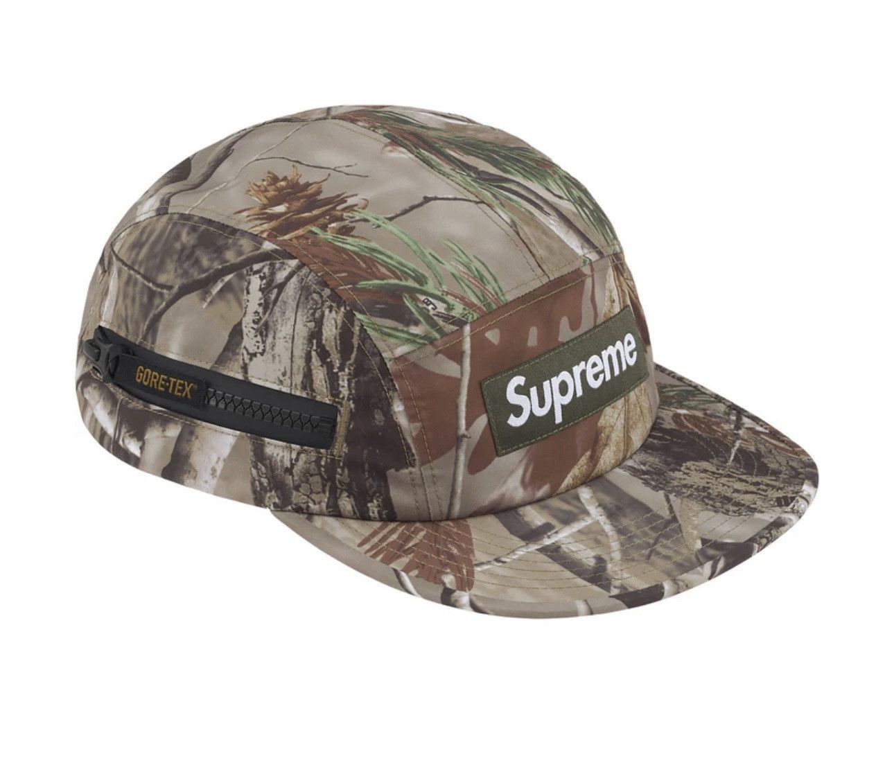 Supreme Supreme Gortex Zip Pocket Camo Cap Size ONE SIZE - 1 Thumbnail