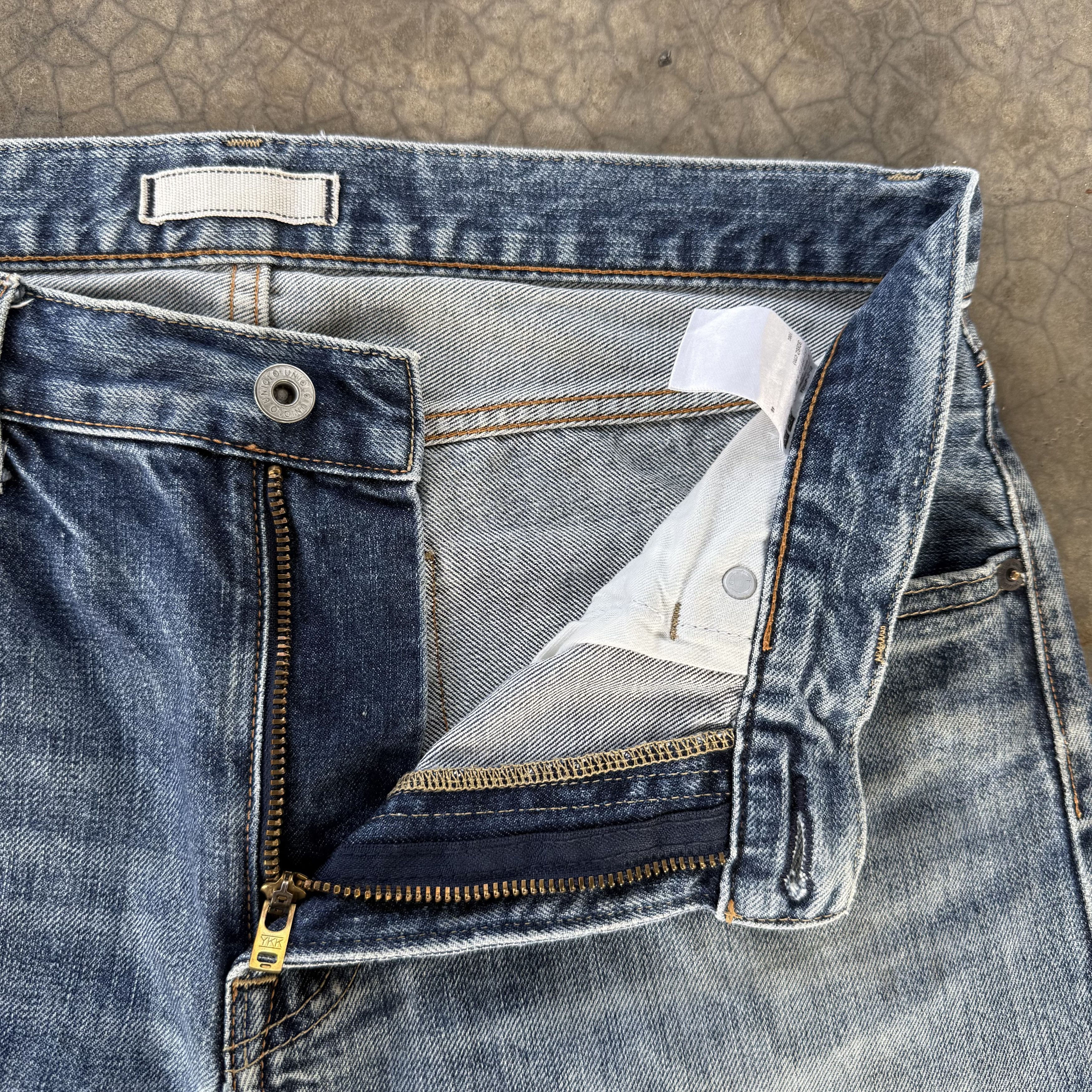 Japanese Brand W33x30 Vintage Japanese Selvedge Denim Faded Ripped Jean Size US 33 - 7 Thumbnail