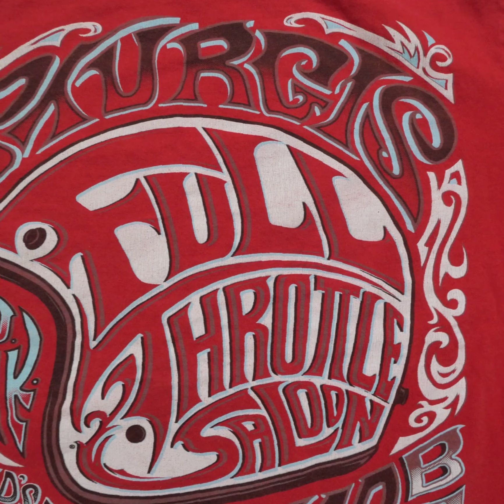 Vintage Sturgis T Shirt Adult Small Red Full Throttle Saloon Biker Motorcycle Y2K Shirt Mens Red Small Graphic Print 90s Size US S / EU 44-46 / 1 - 7 Thumbnail