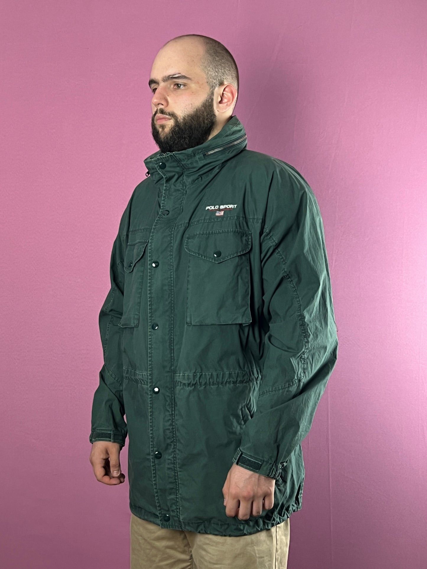 Diadora × Vintage 90s Polo Ralph Lauren Polo Sport M65 Field Jacket Size US L / EU 52-54 / 3 - 1 Thumbnail