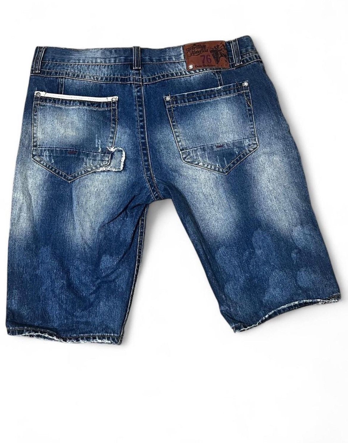If Six Was Nine × Japanese Brand × Vintage Vintage distressed denim jorts Size US 40 / EU 56 - 4 Thumbnail